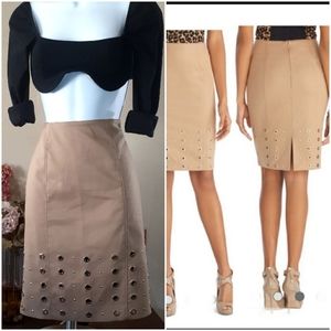 White House Black Market Stud & Grommet Skirt